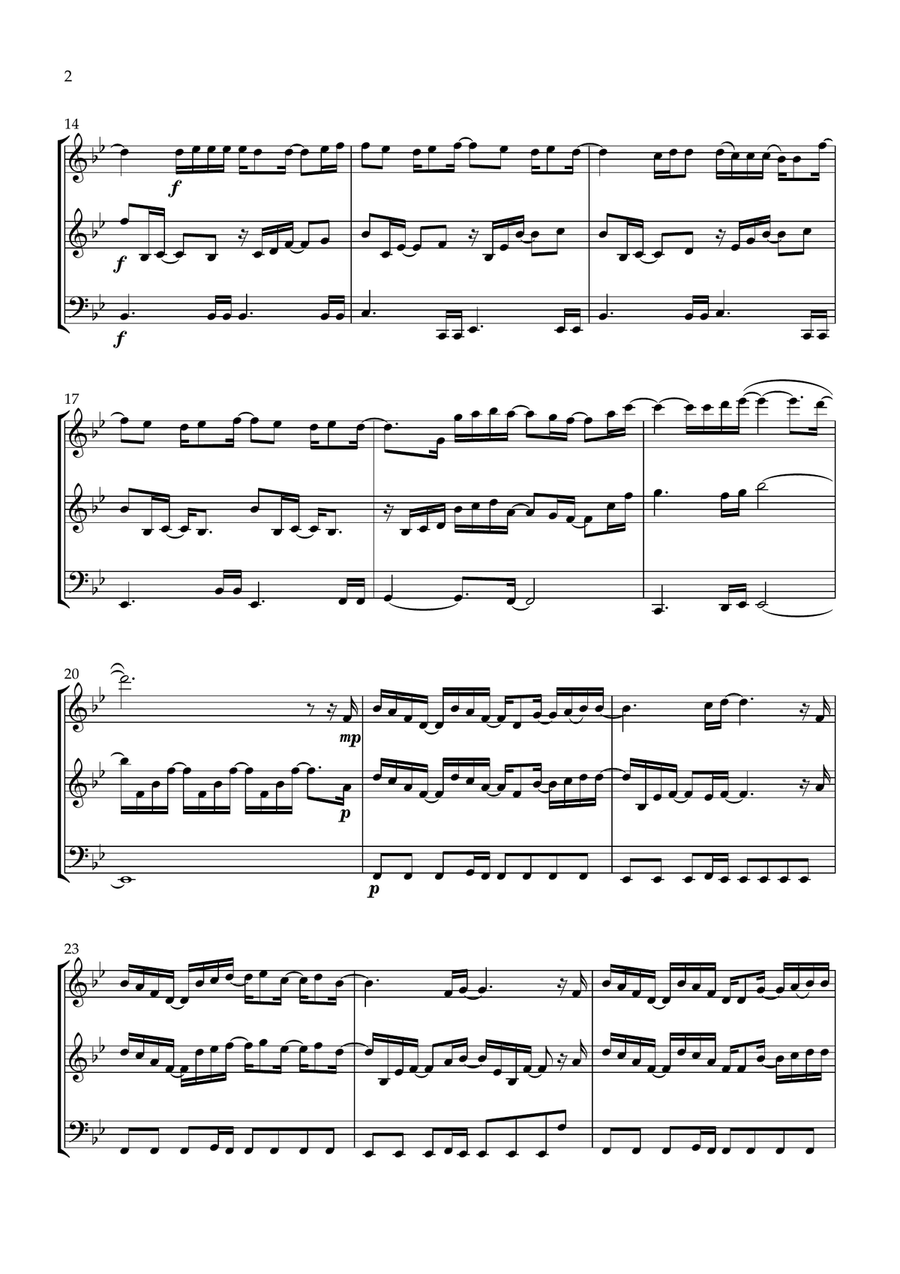 If I'm Not Made For You (If You're Not The One) String Trio scores gallery preview page 2