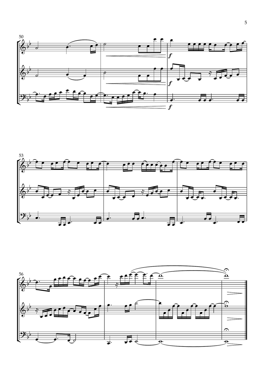 If I'm Not Made For You (If You're Not The One) String Trio scores gallery preview page 5