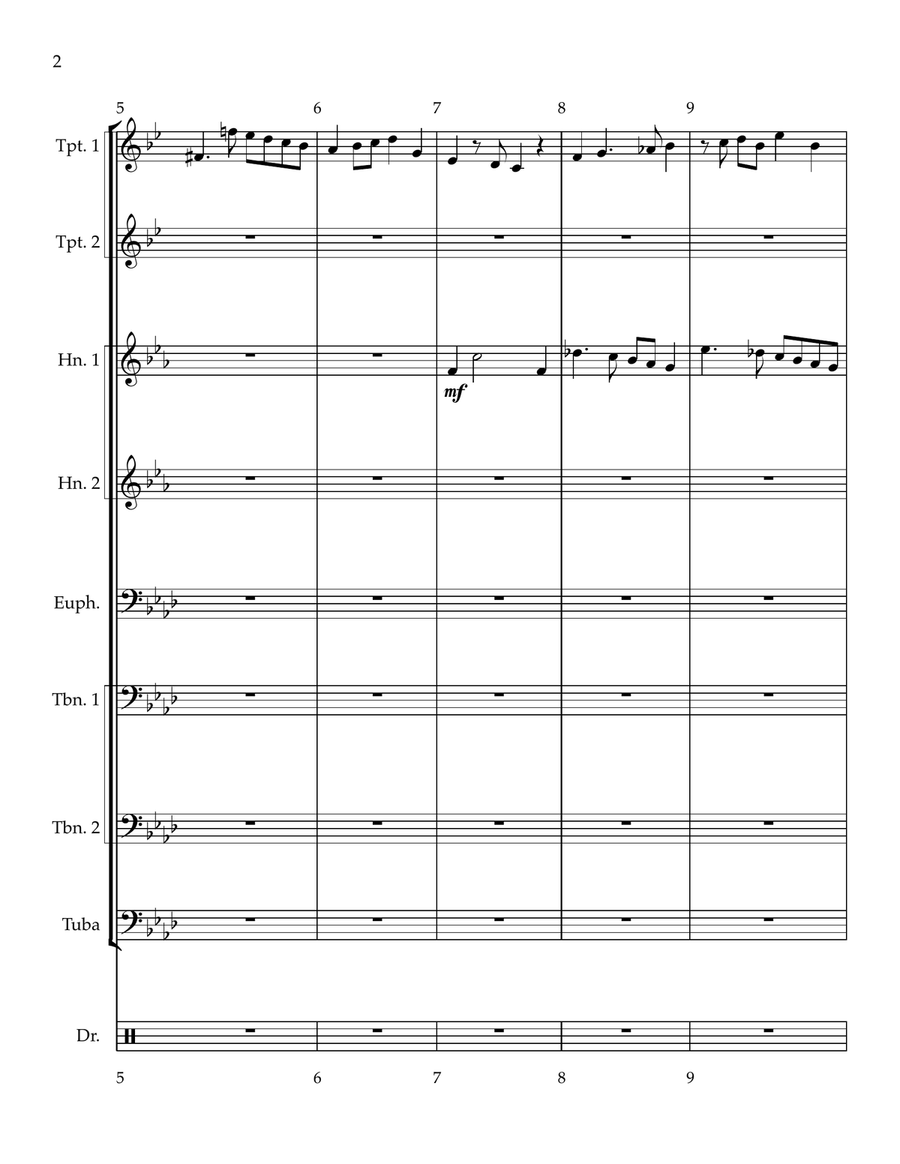 Suit Fugue: Dance of the A & R Men Brass Ensemble scores gallery preview page 2