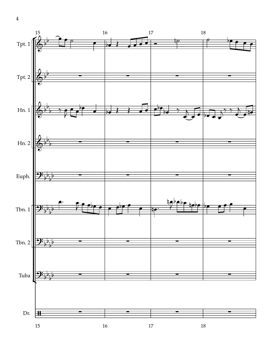 Suit Fugue: Dance of the A & R Men Brass Ensemble scores gallery preview page 4