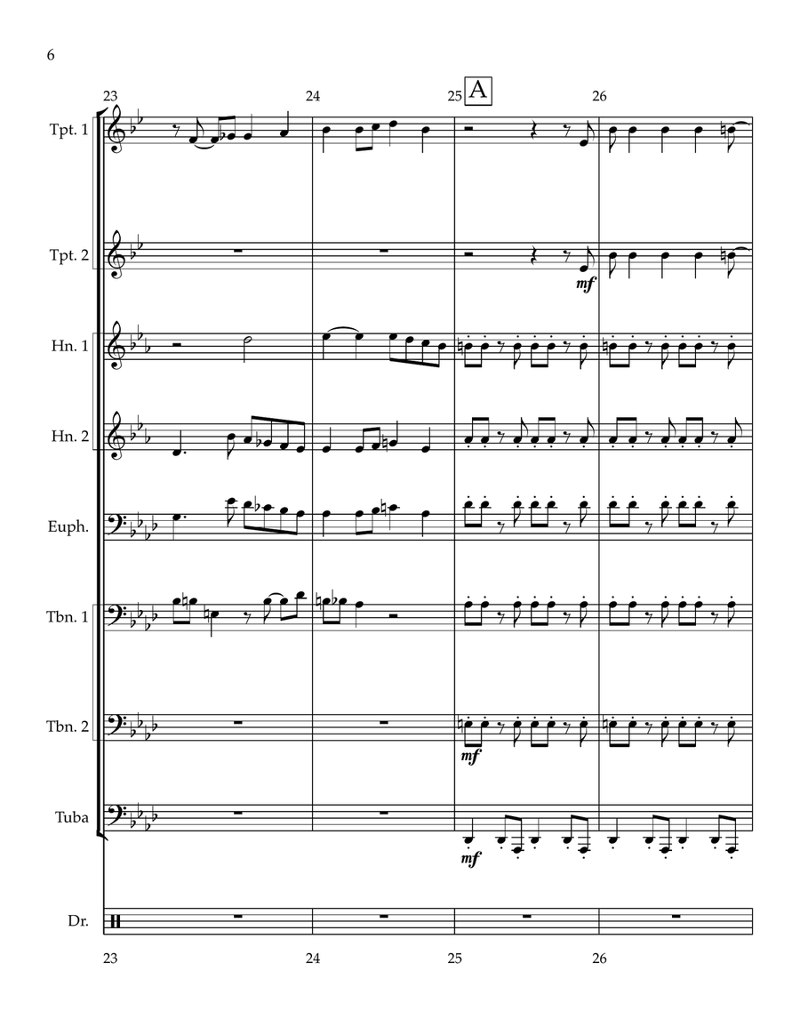 Suit Fugue: Dance of the A & R Men Brass Ensemble scores gallery preview page 6