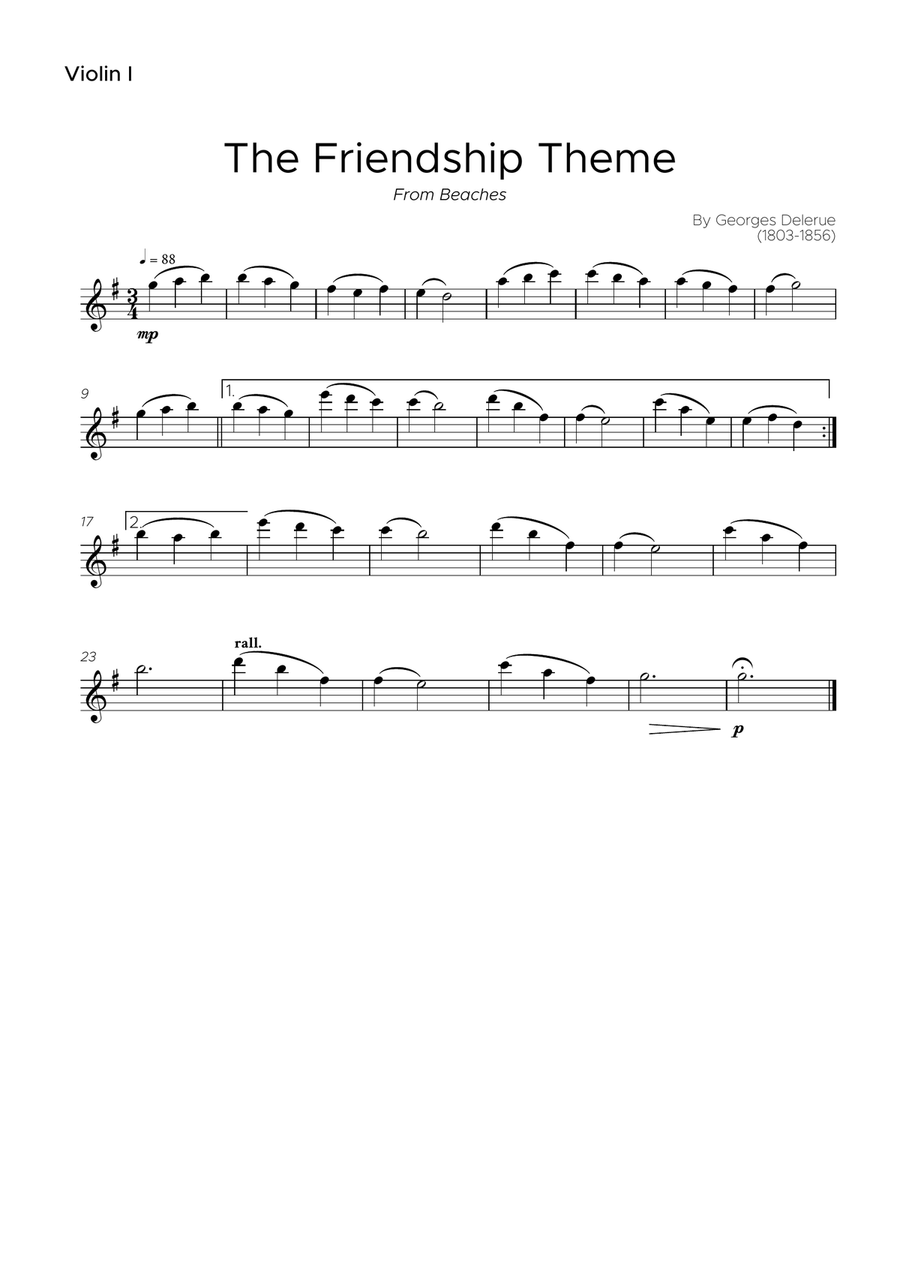 The Friendship Theme The Friendship Theme String Quartet scores gallery preview page 3