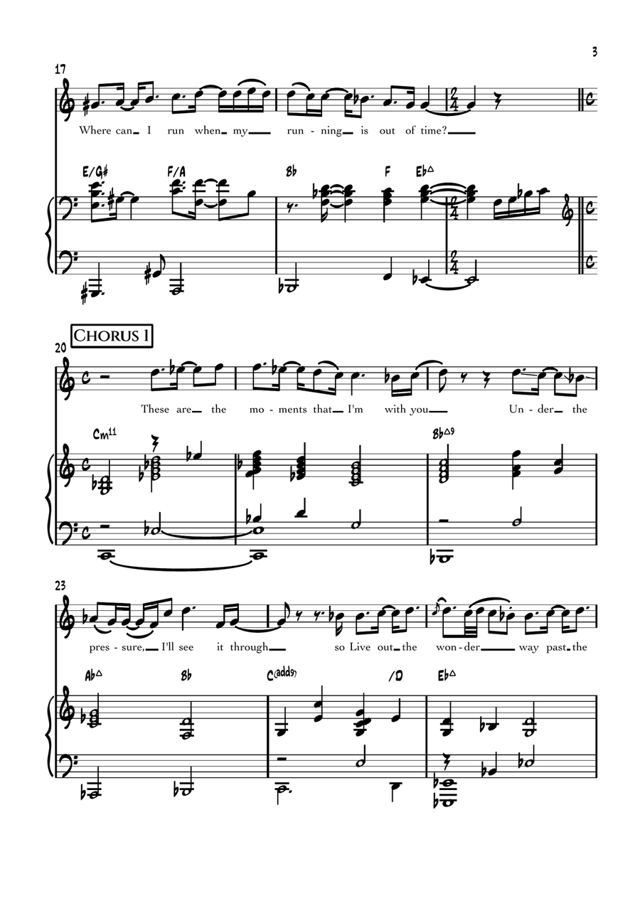 How Many Years How Many Years Piano, Vocal scores gallery preview page 3