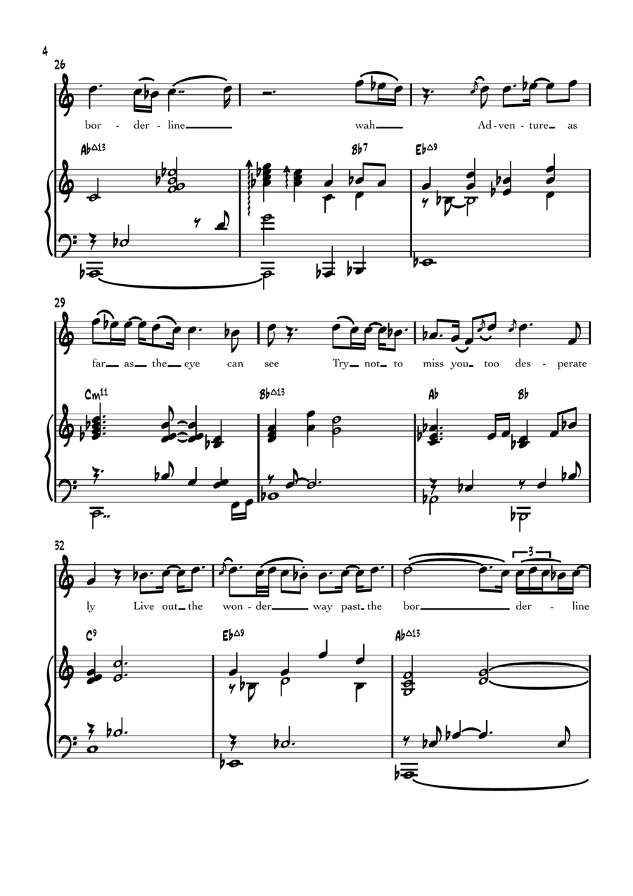 How Many Years How Many Years Piano, Vocal scores gallery preview page 4
