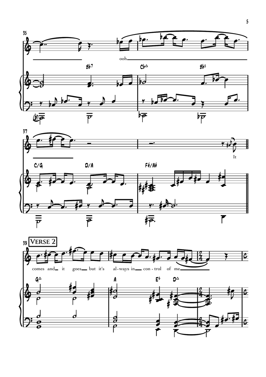 How Many Years How Many Years Piano, Vocal scores gallery preview page 5