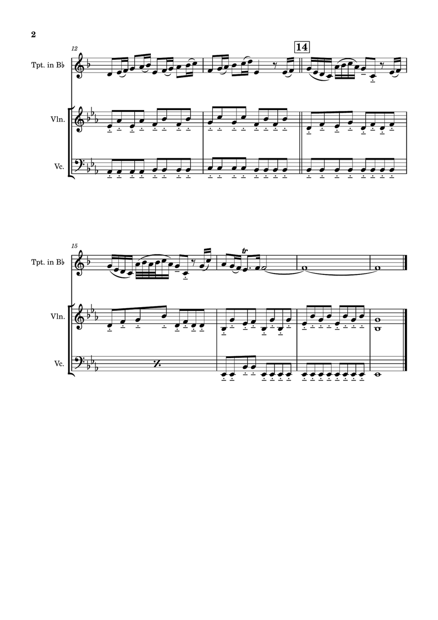 Largo From Winter The Four Seasons Small Ensemble scores gallery preview page 3
