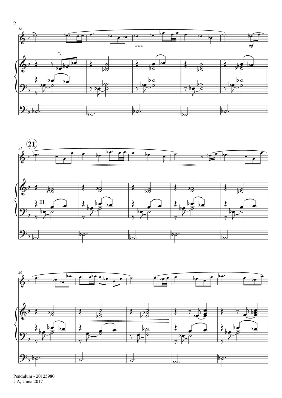 Pendulum Chamber Music scores gallery preview page 2