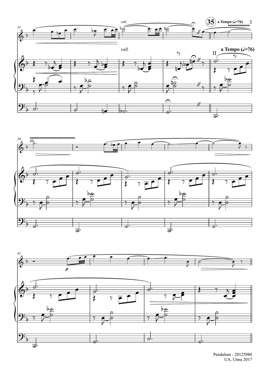 Pendulum Chamber Music scores gallery preview page 3