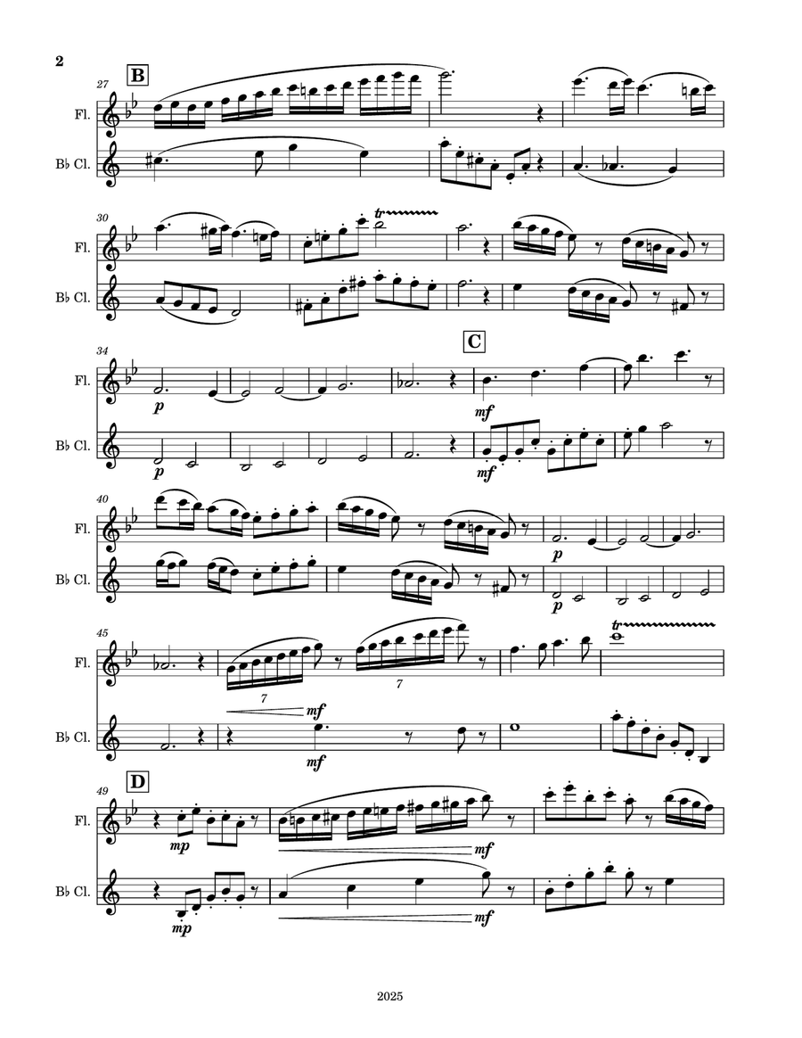 Coffee Latte Dream Coffee Latte Dream Woodwind Duet scores gallery preview page 2