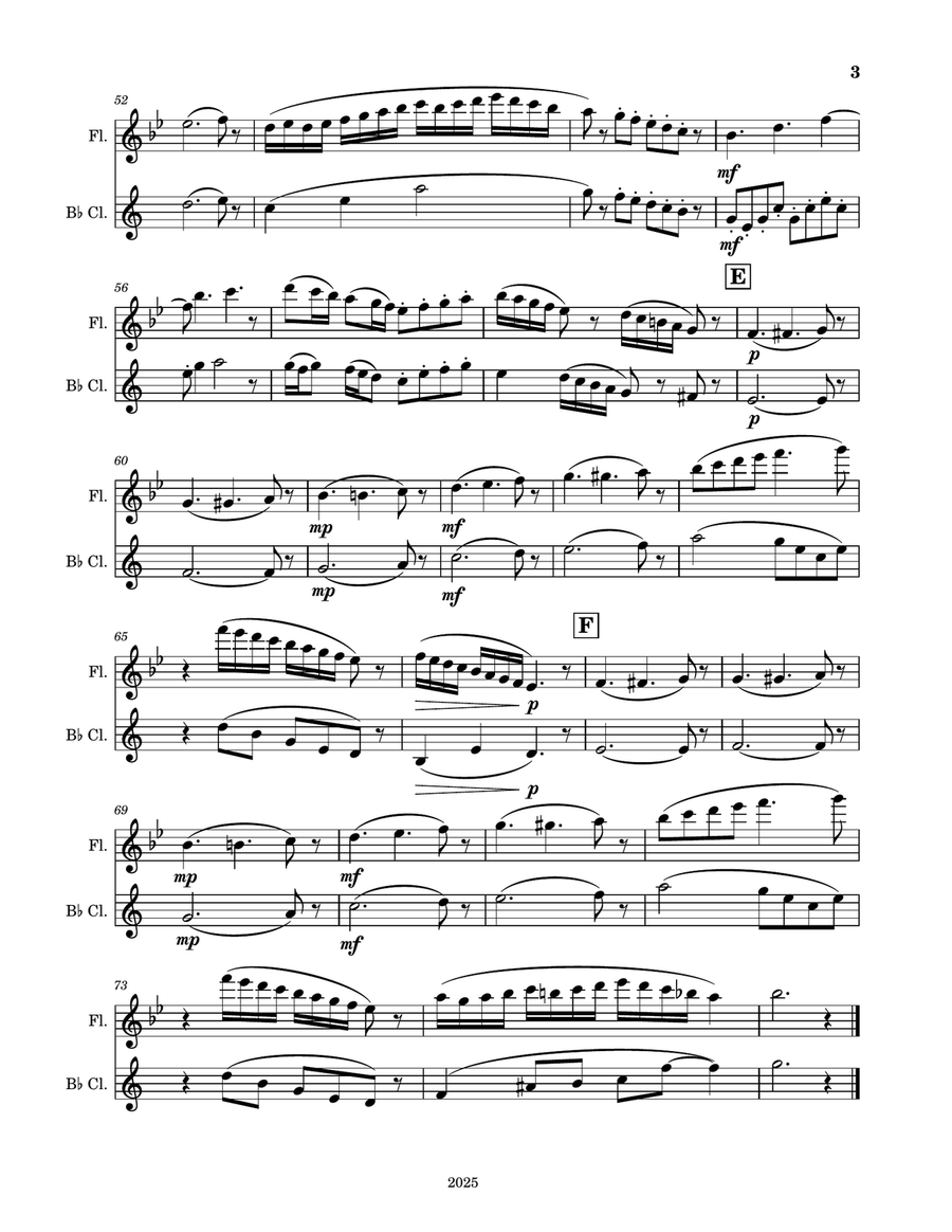 Coffee Latte Dream Coffee Latte Dream Woodwind Duet scores gallery preview page 3