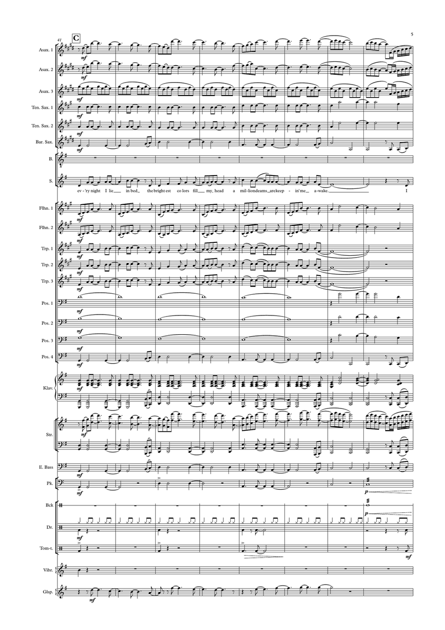 A Million Dreams Large Ensemble scores gallery preview page 5