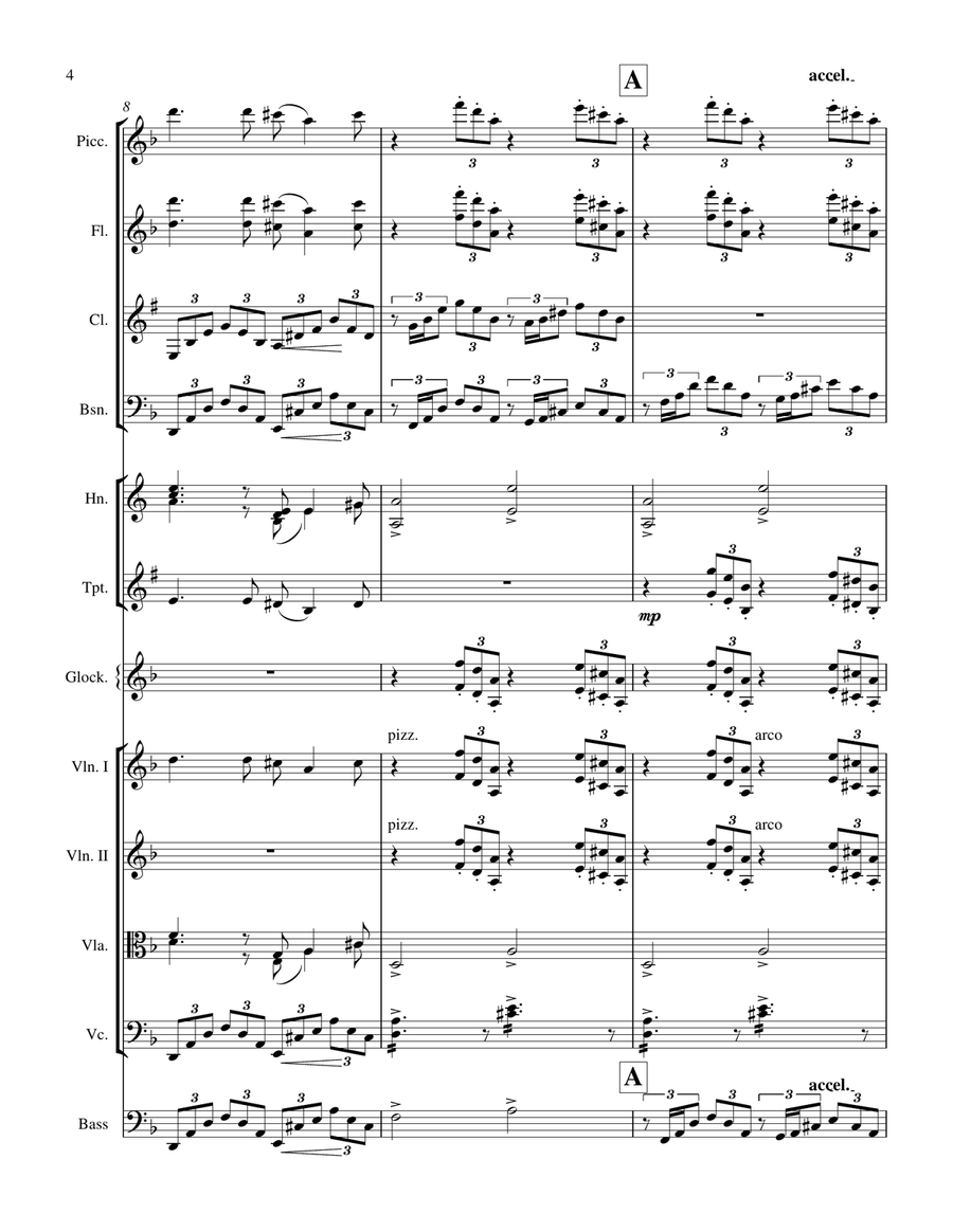 Medley: The House Of The Rising Sun with Sweet Home Alabama and Lady Marmalade Full Orchestra scores gallery preview page 4