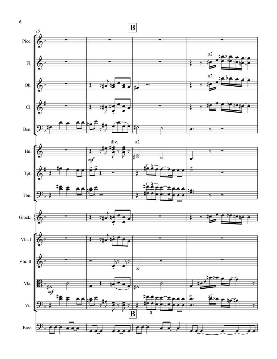 Medley: The House Of The Rising Sun with Sweet Home Alabama and Lady Marmalade Full Orchestra scores gallery preview page 6