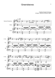 Greensleeves - S. Sax., Violin and Piano. Score and Parts.