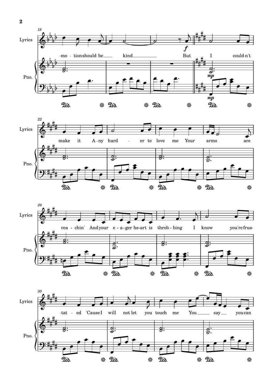 Couldn't Make It Any Harder Piano Duet scores gallery preview page 2