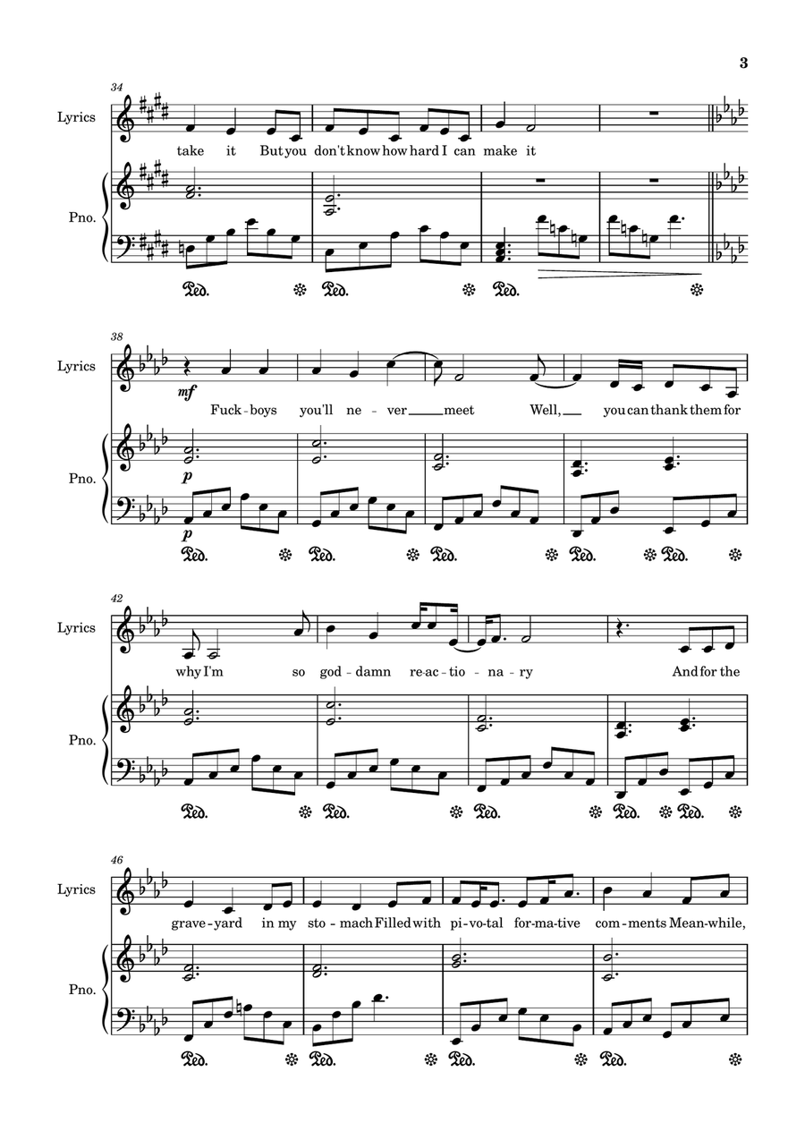Couldn't Make It Any Harder Piano Duet scores gallery preview page 3