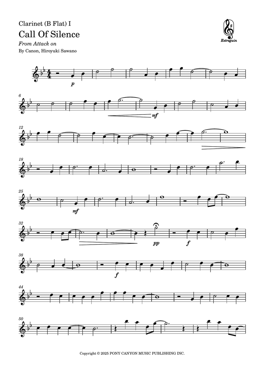 Call Of Silence Clarinet Duet scores gallery preview page 3