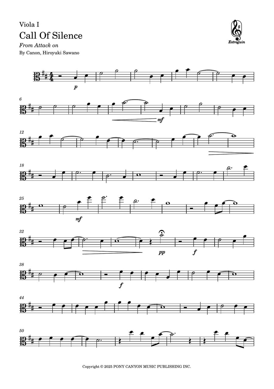 Call Of Silence String Duet scores gallery preview page 3