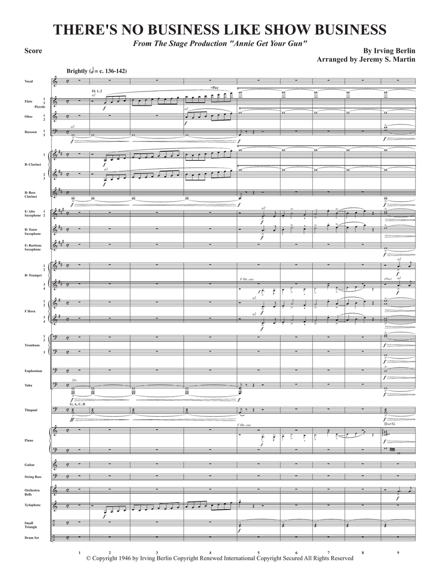There's No Business Like Show Business Concert Band scores gallery preview page 3