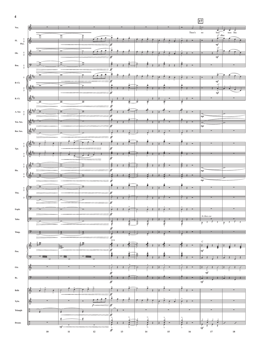 There's No Business Like Show Business Concert Band scores gallery preview page 4