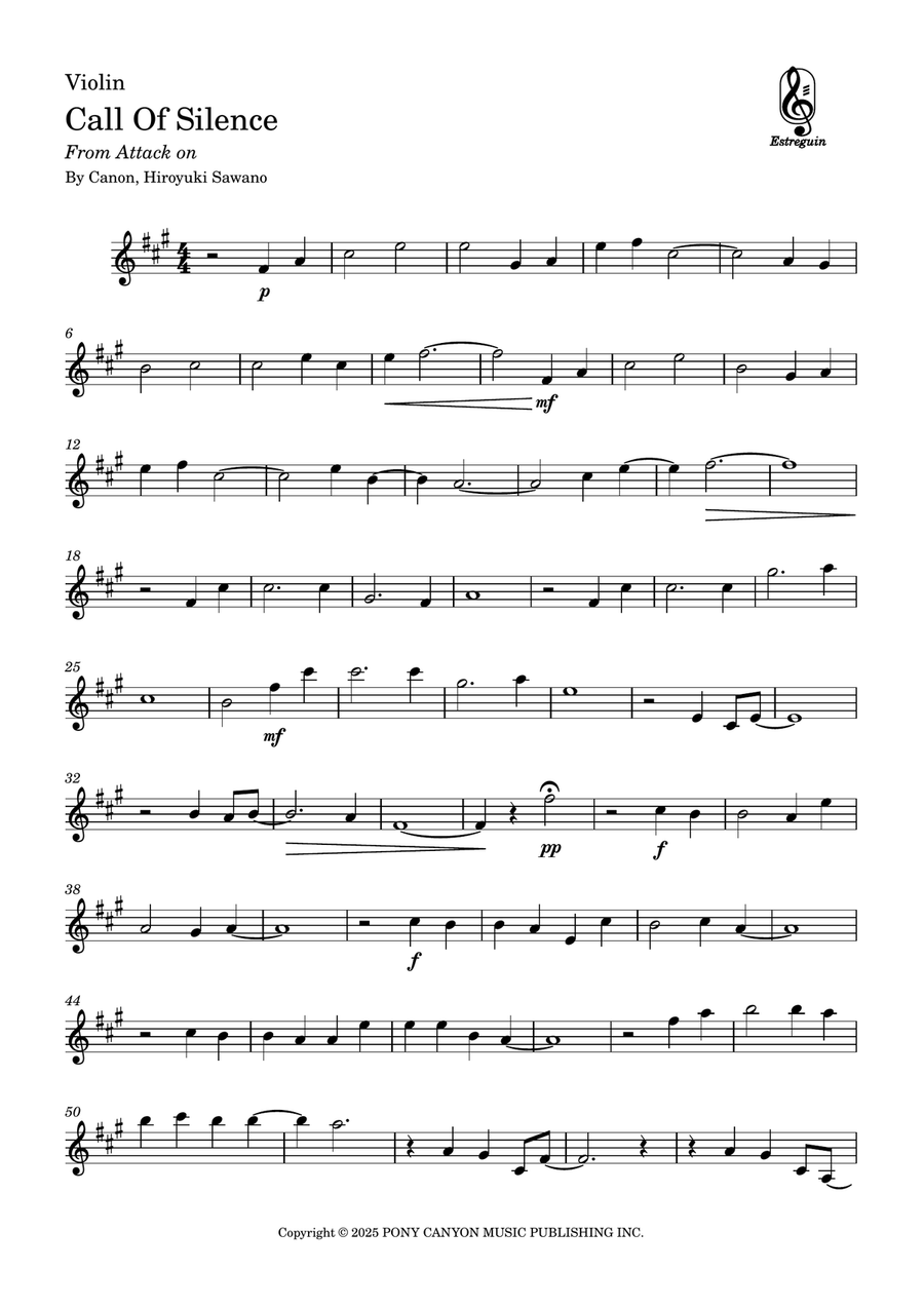 Call Of Silence String Duet scores gallery preview page 3