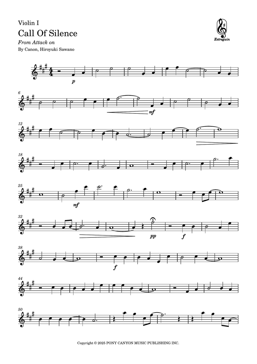 Call Of Silence String Duet scores gallery preview page 3