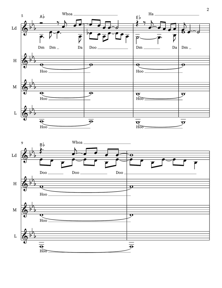 Sweet Child O' Mine Sweet Child O' Mine Show Choir scores gallery preview page 2