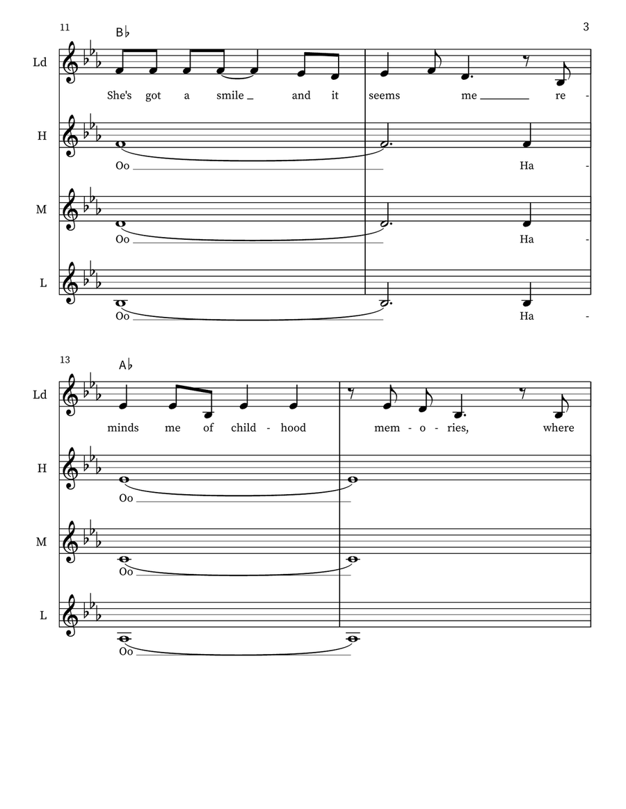Sweet Child O' Mine Sweet Child O' Mine Show Choir scores gallery preview page 3