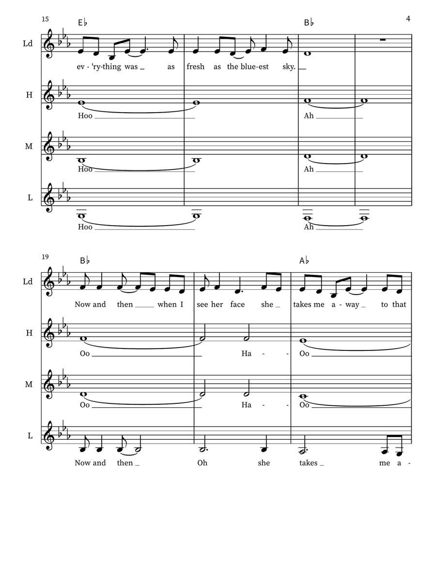 Sweet Child O' Mine Sweet Child O' Mine Show Choir scores gallery preview page 4