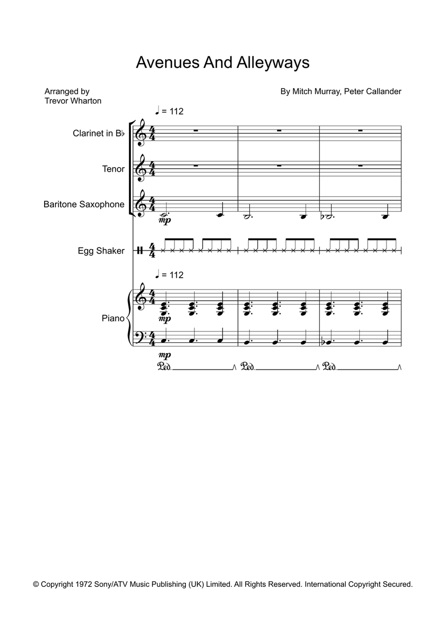 Avenues & Alleyways Small Ensemble scores gallery preview page 2