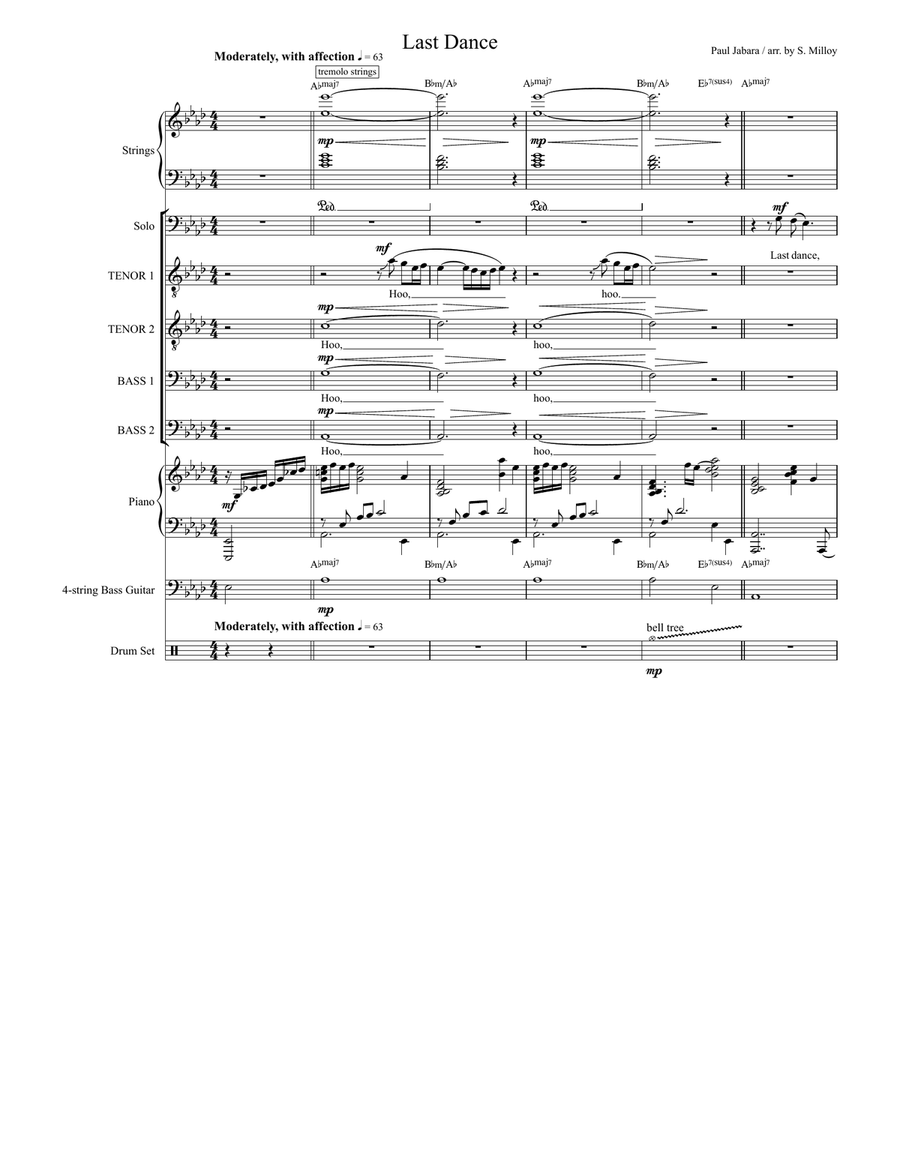Last Dance Last Dance Small Ensemble scores gallery preview page 1