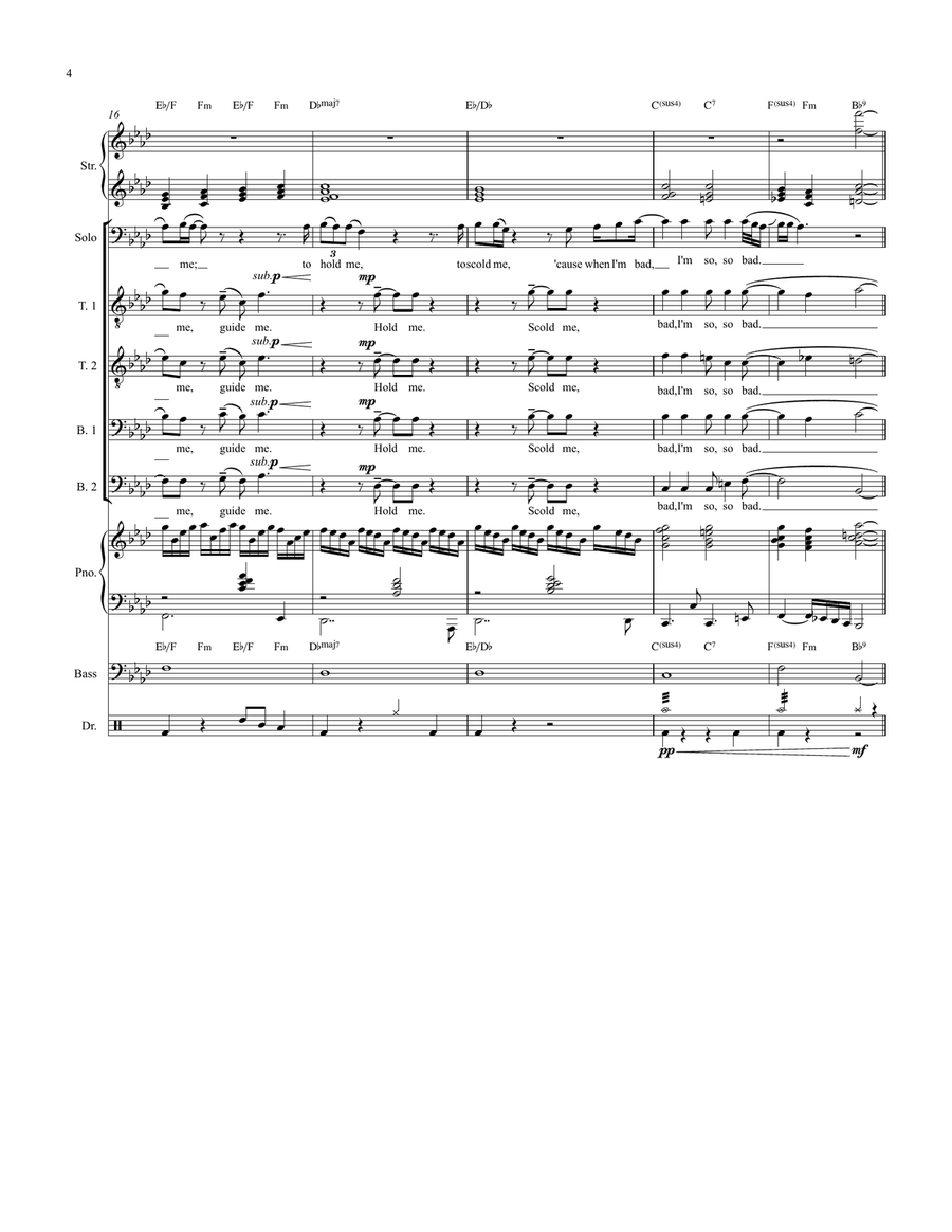 Last Dance Last Dance Small Ensemble scores gallery preview page 4