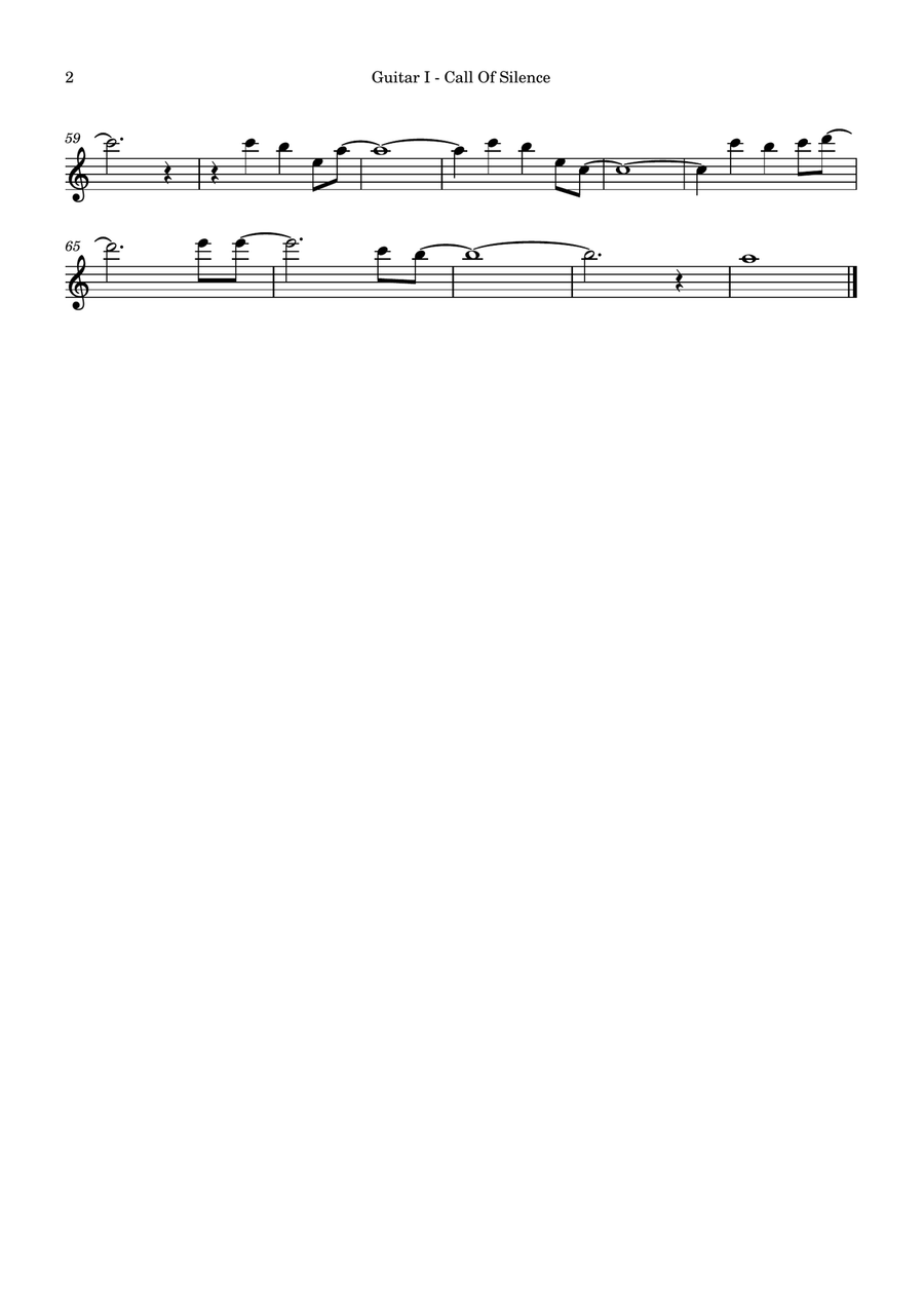 Call Of Silence Guitar Ensemble scores gallery preview page 5