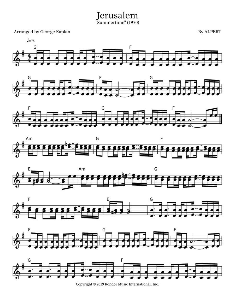 Jerusalem Jerusalem Part scores gallery preview page 3