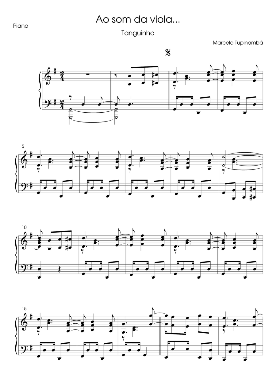 Ao som da viola Chamber Music scores gallery preview page 1