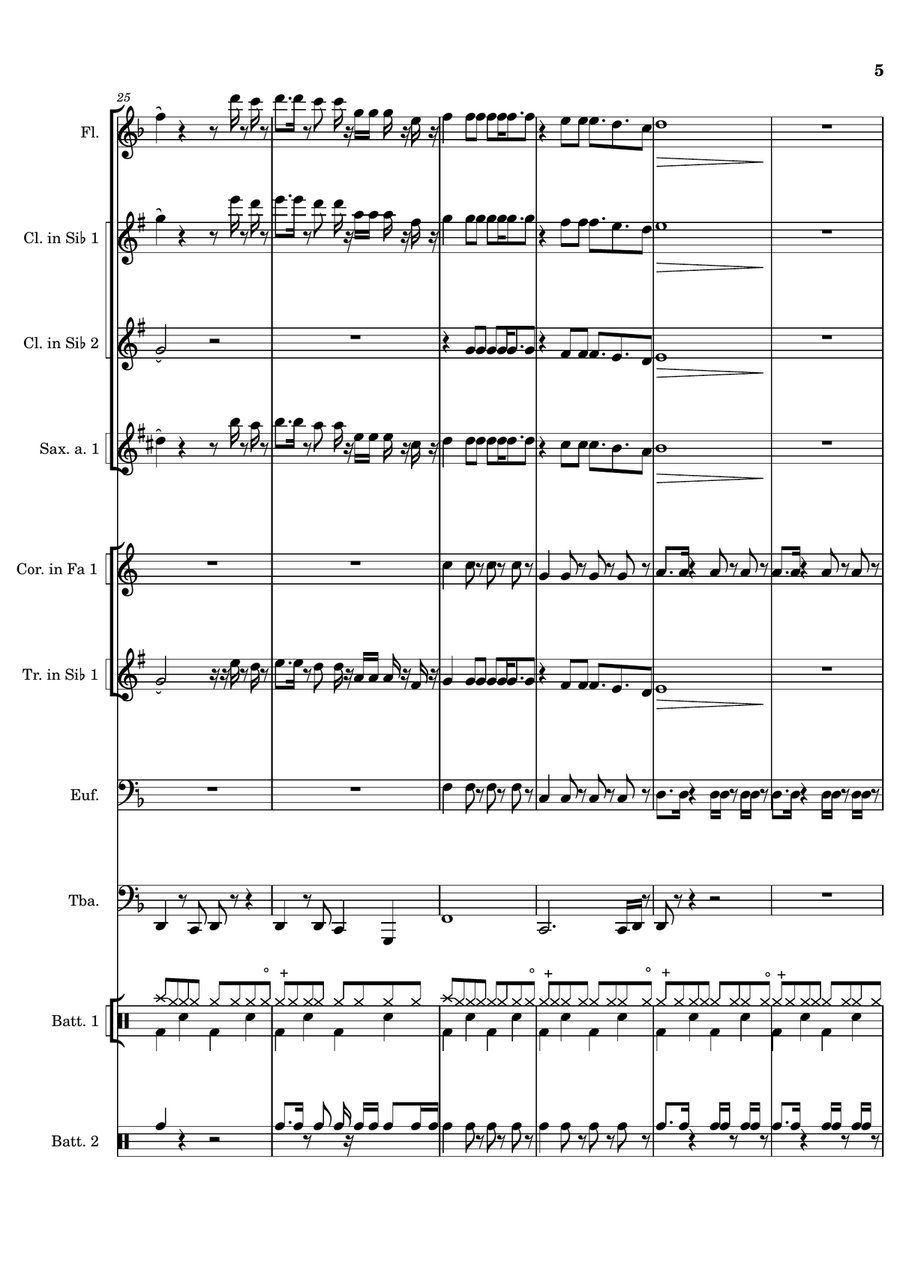 Another Brick In The Wall, Part 2 Woodwind Ensemble scores gallery preview page 5