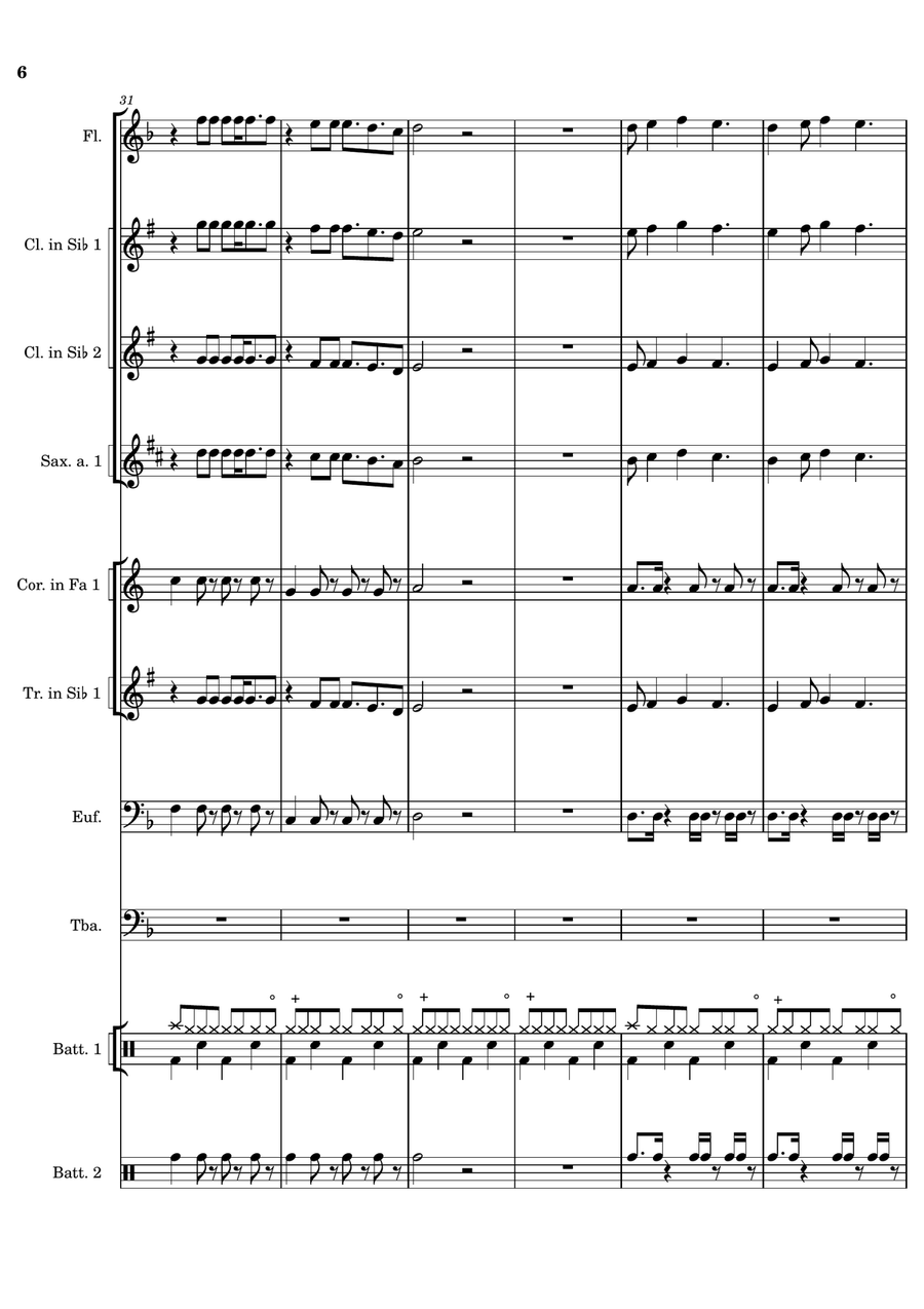 Another Brick In The Wall, Part 2 Woodwind Ensemble scores gallery preview page 6