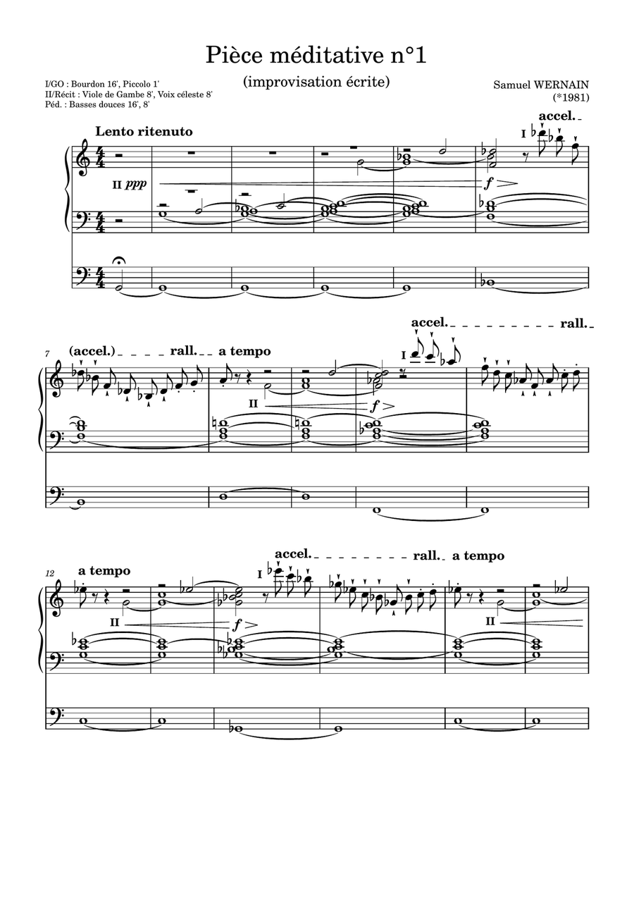 Pièces méditatives n°1, 2 & 3 (Meditative Pieces No. 1, 2 & 3) Organ Solo scores gallery preview page 1