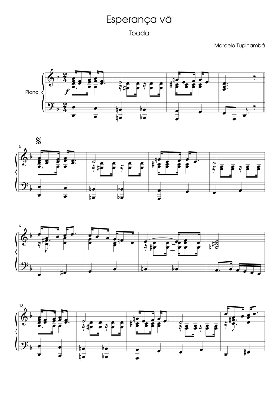Esperança vã Chamber Music scores gallery preview page 1