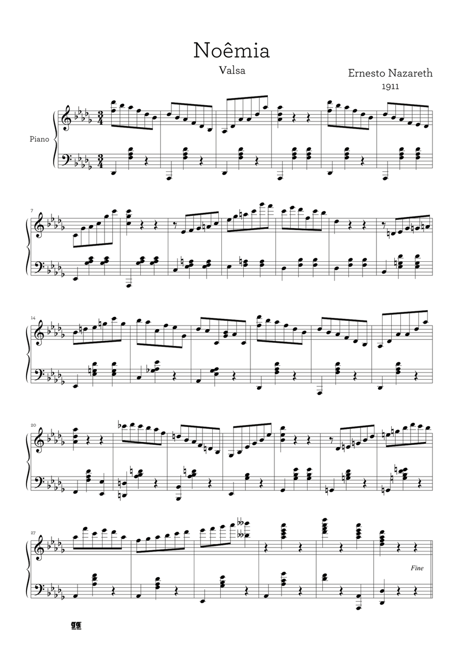 Noêmia Chamber Music scores gallery preview page 1