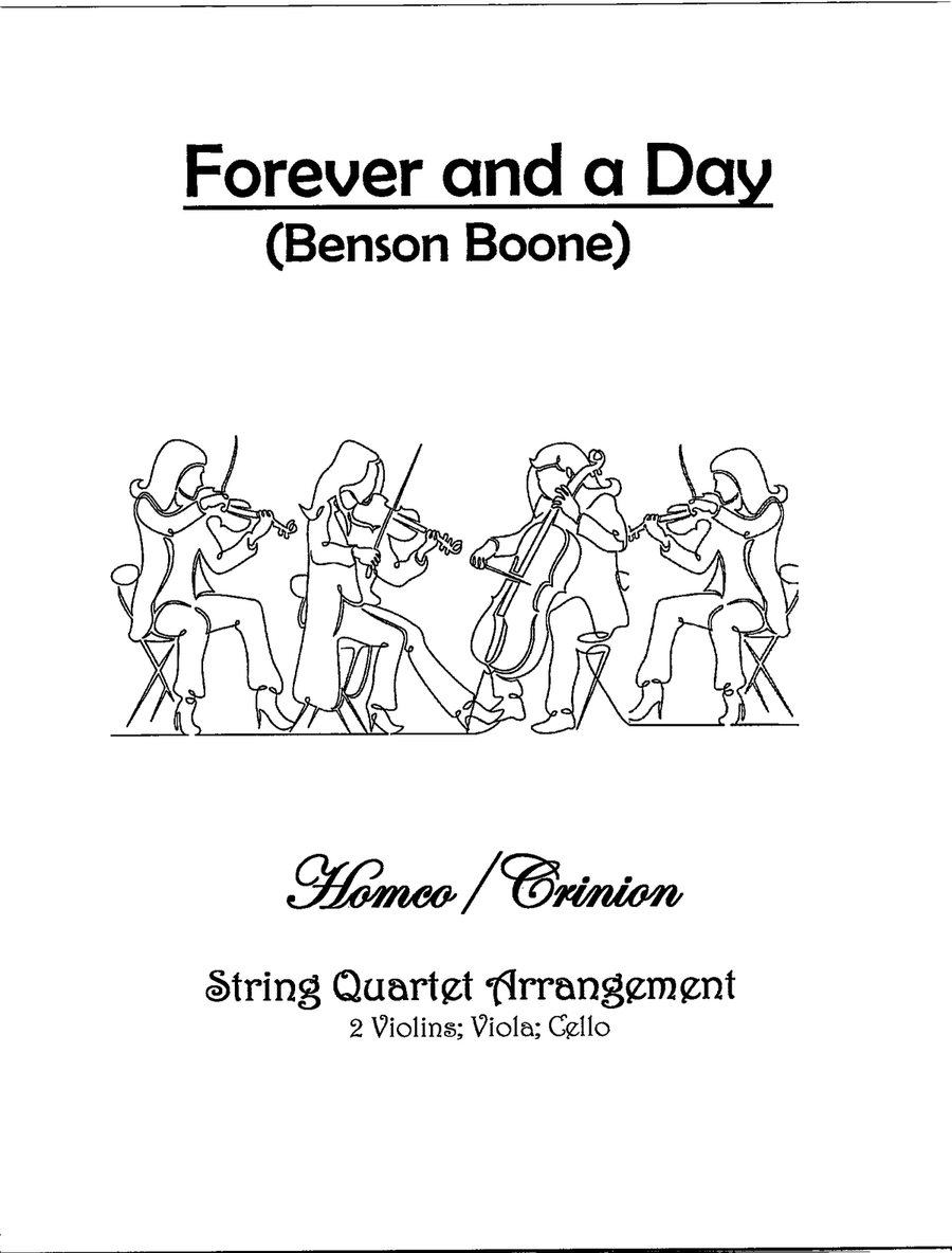 Forever And A Day Forever And A Day String Quartet scores gallery preview page 1