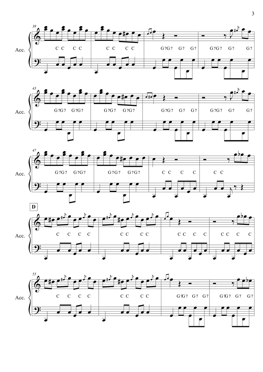 You never can tell You never can tell Accordion scores gallery preview page 3
