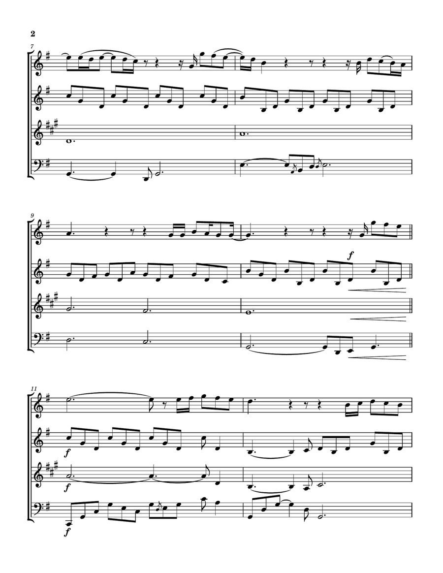 Come Jesus Come Woodwind Quartet scores gallery preview page 3