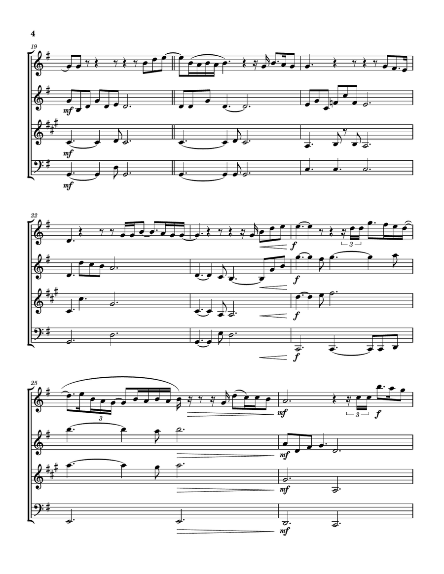 Come Jesus Come Woodwind Quartet scores gallery preview page 5
