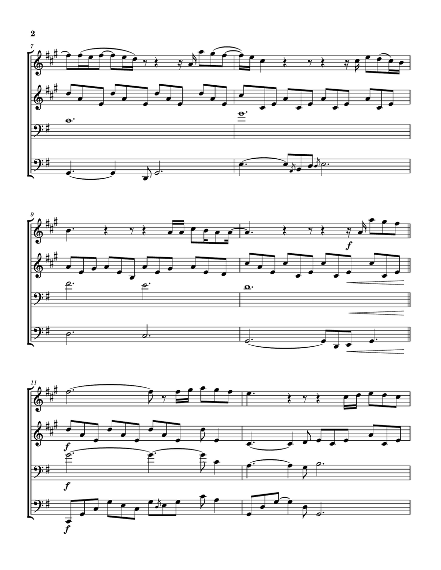 Come Jesus Come Brass Quartet scores gallery preview page 3