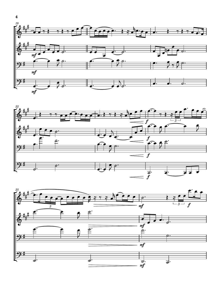 Come Jesus Come Brass Quartet scores gallery preview page 5