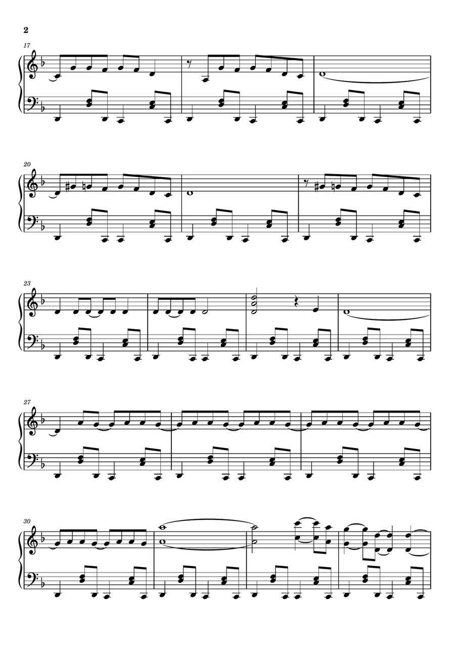 Anxiety Anxiety Piano Solo scores gallery preview page 2