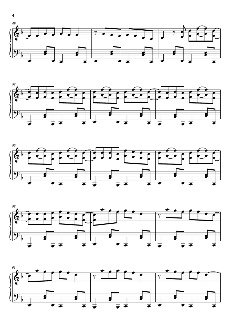Anxiety Anxiety Piano Solo scores gallery preview page 4