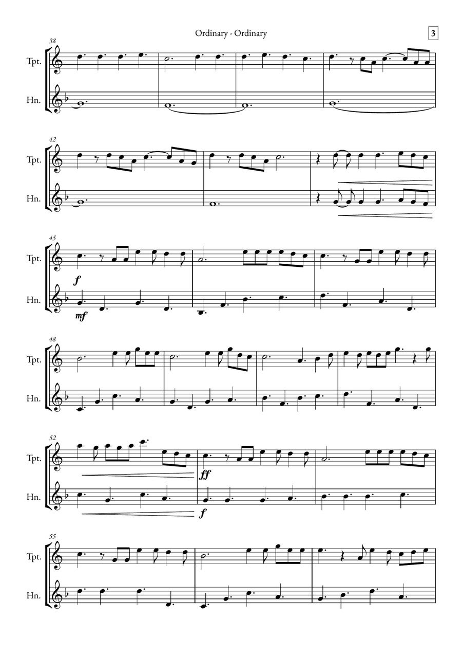 Ordinary Brass Duet scores gallery preview page 3