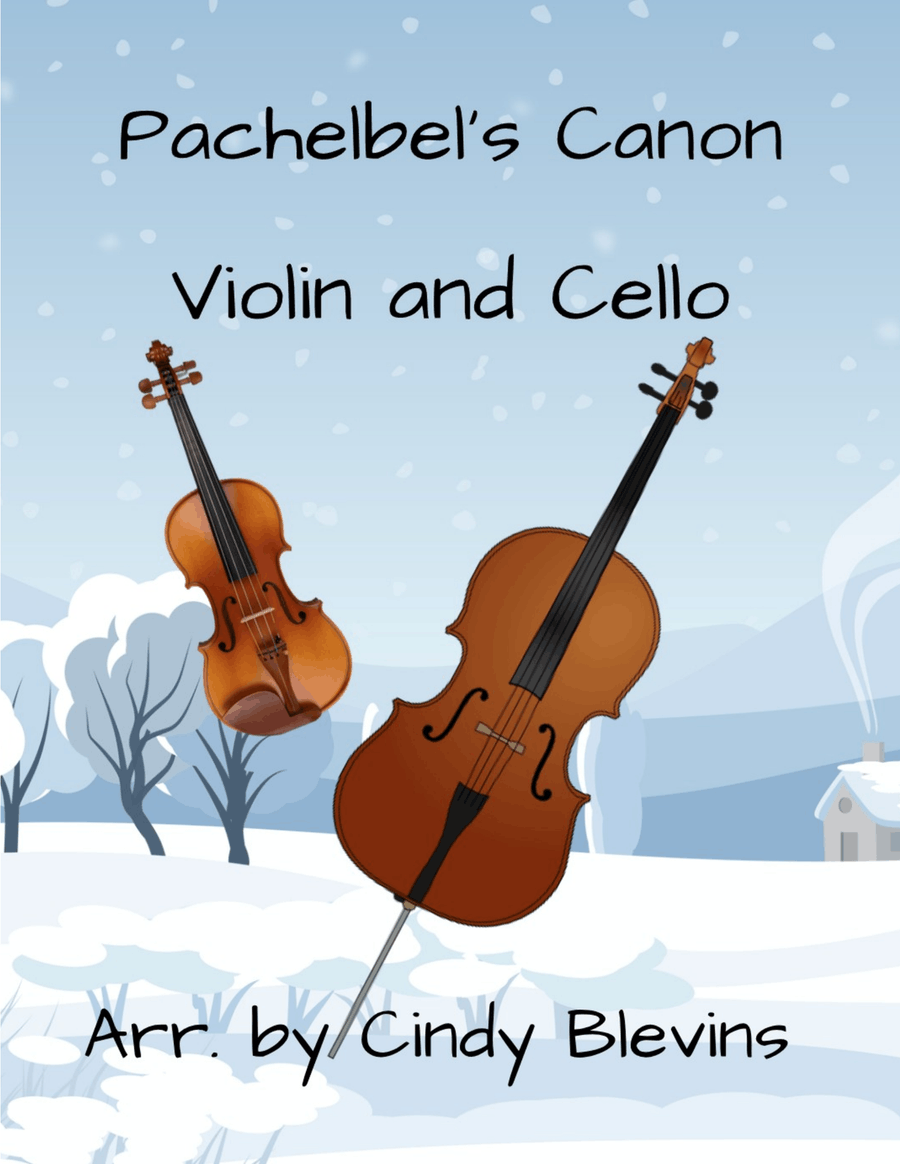 Pachelbel's Canon, for Violin and Cello String Duet scores gallery preview page 1